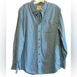 Red Head Brand Co. Mens Blue Checkered Men's Casual Dress Shirt Size Large Tall